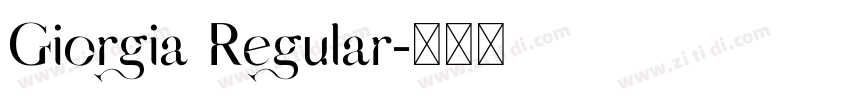 Giorgia Regular字体转换 Giorgia Regular字体转换